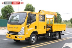 长兴SQS100-3（4吨）福田领航M5双排座抽油机检修车（随车吊）